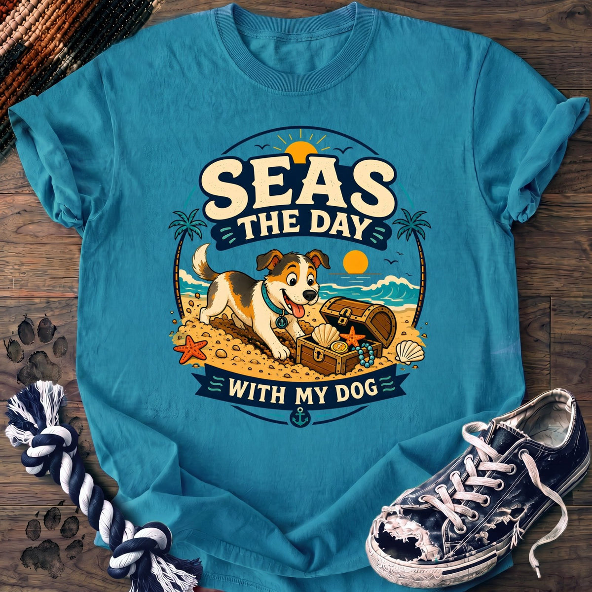 Seas The Day With My Dog - Mixed Breed - PAWSSION CLUB