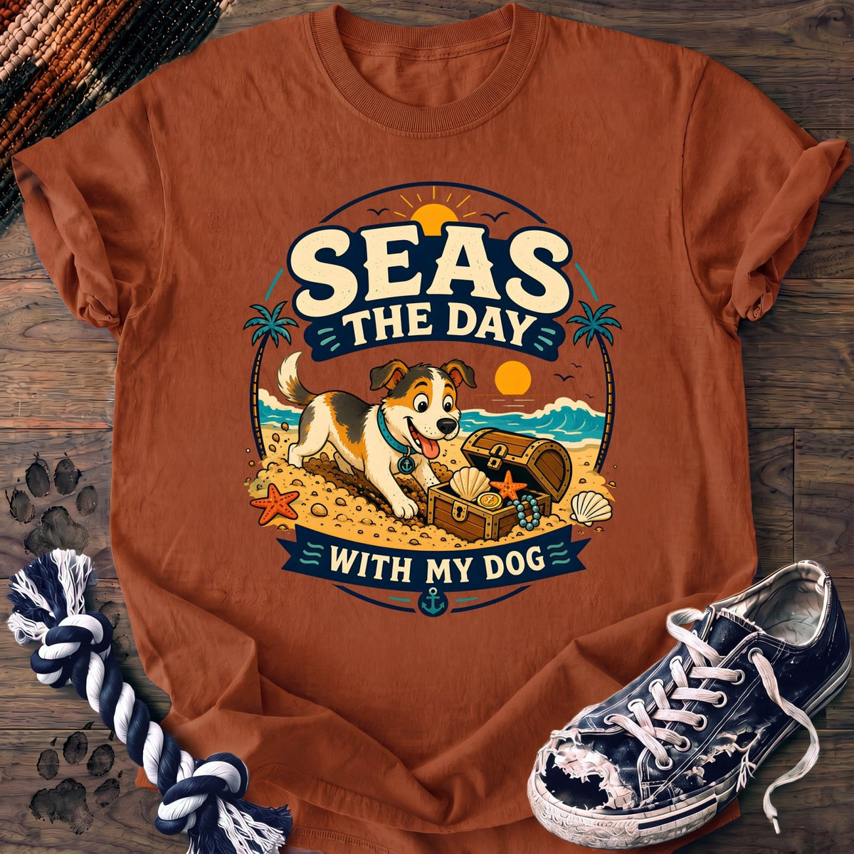 Seas The Day With My Dog - Mixed Breed - PAWSSION CLUB