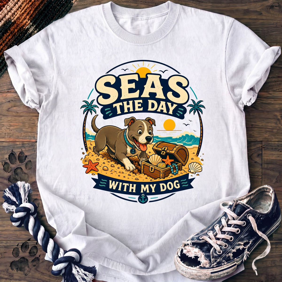 Seas The Day With My Dog - Pitbull - PAWSSION CLUB