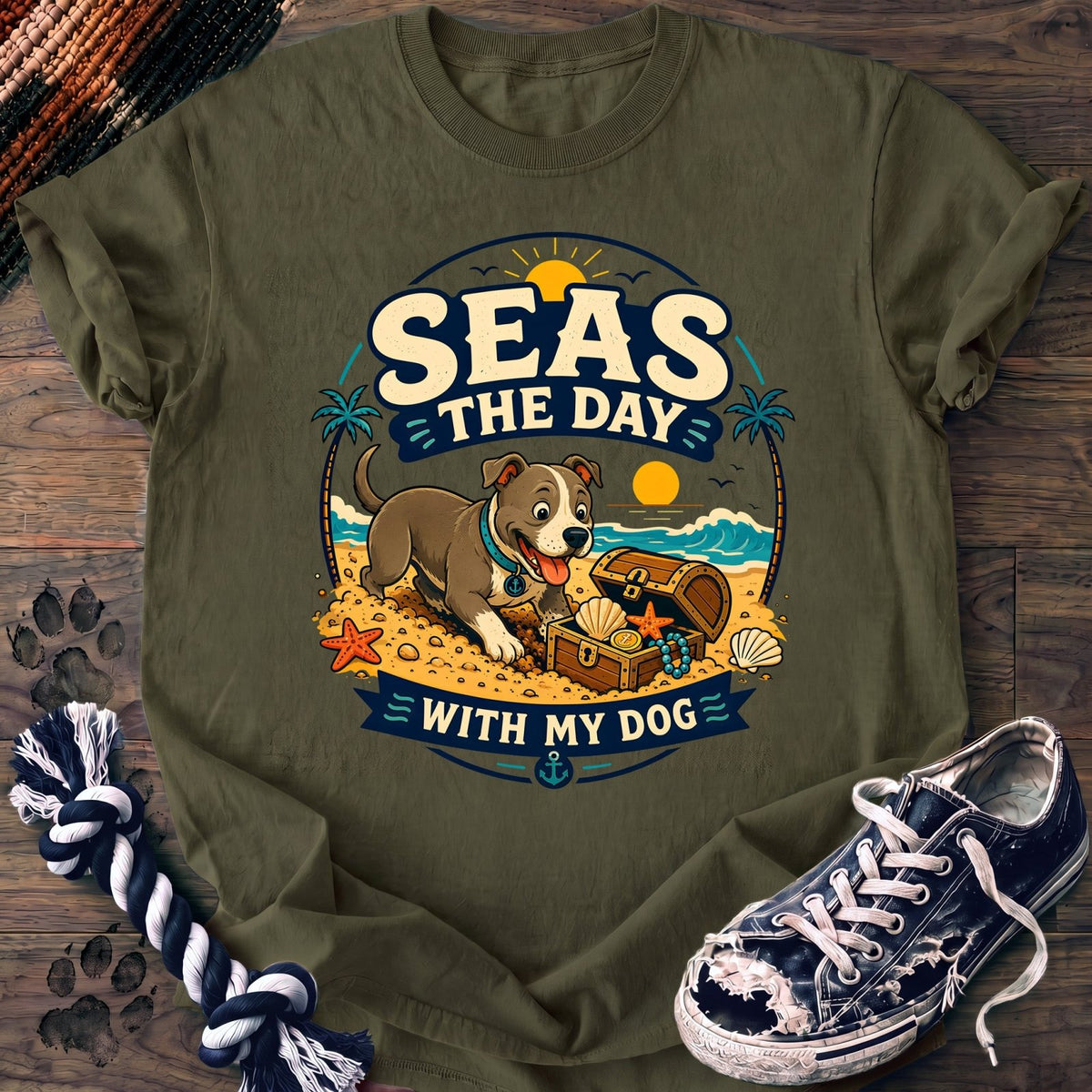 Seas The Day With My Dog - Pitbull - PAWSSION CLUB