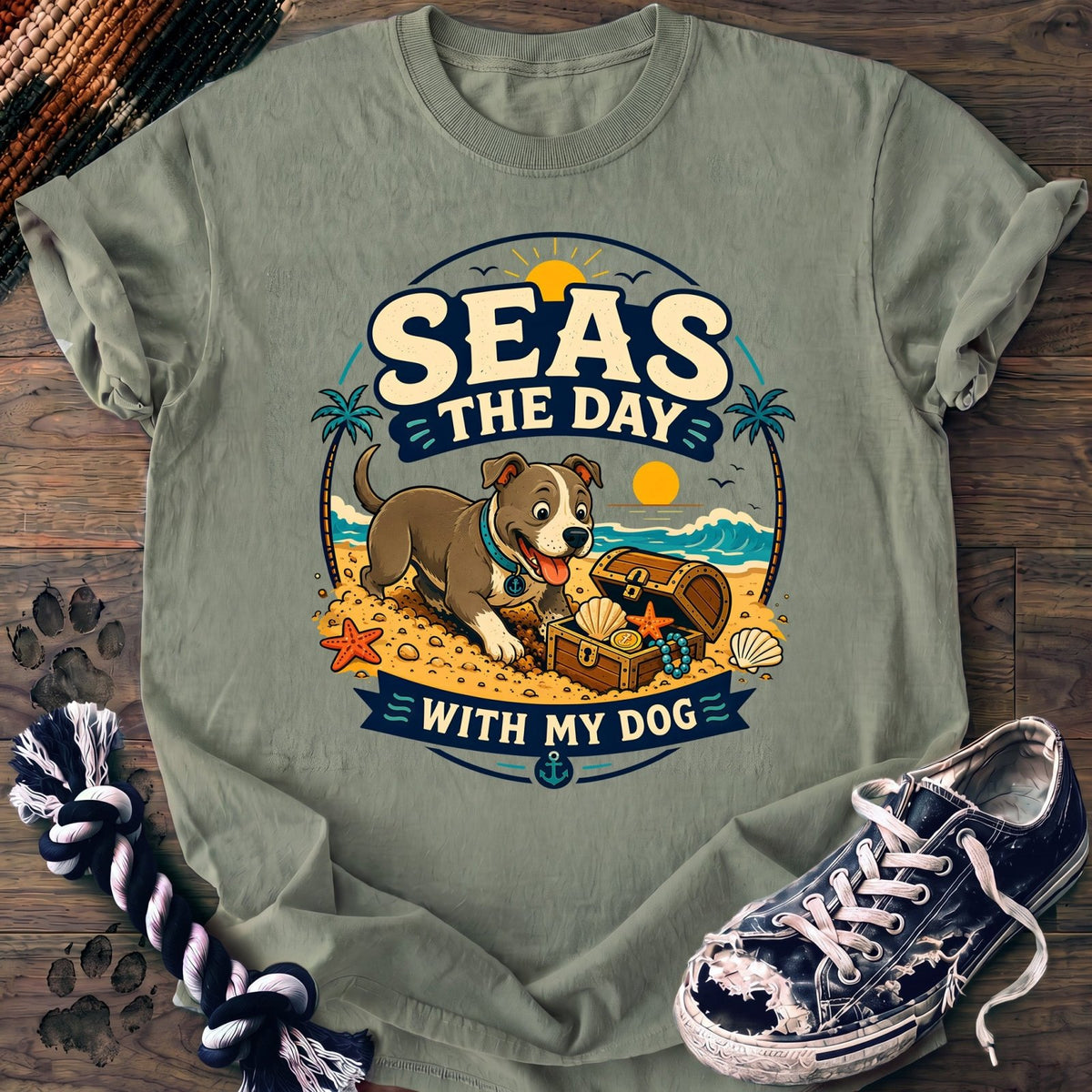 Seas The Day With My Dog - Pitbull - PAWSSION CLUB