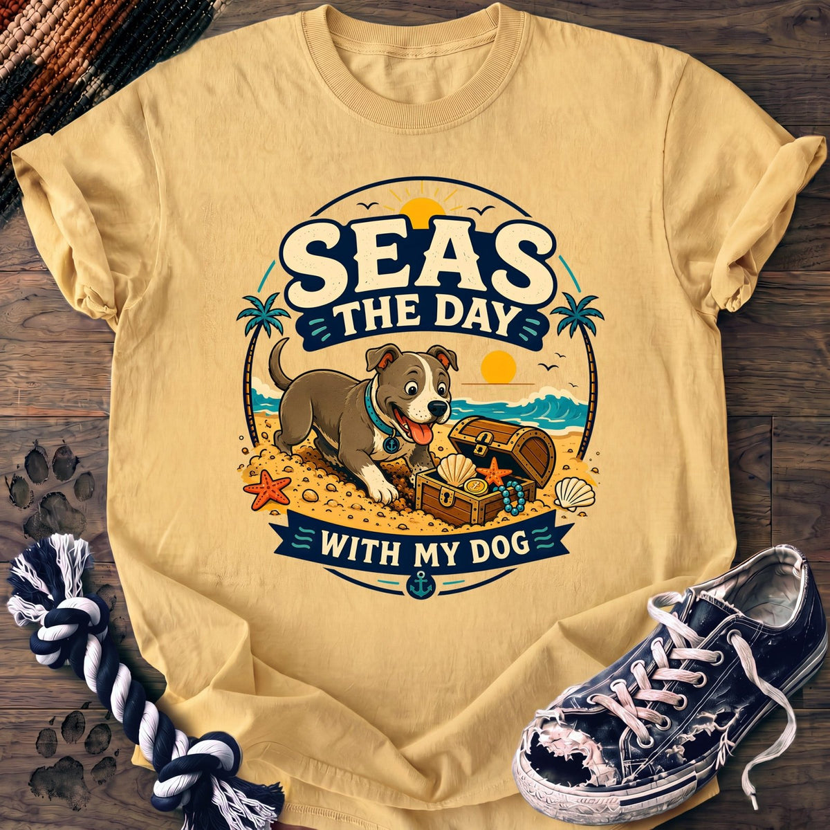 Seas The Day With My Dog - Pitbull - PAWSSION CLUB