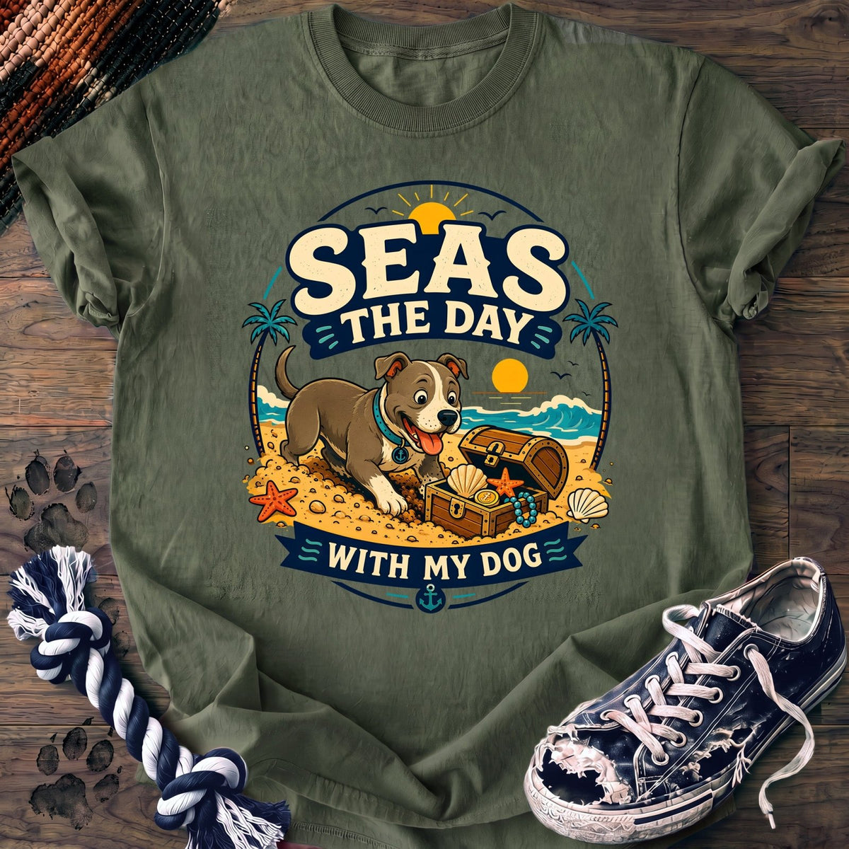 Seas The Day With My Dog - Pitbull - PAWSSION CLUB