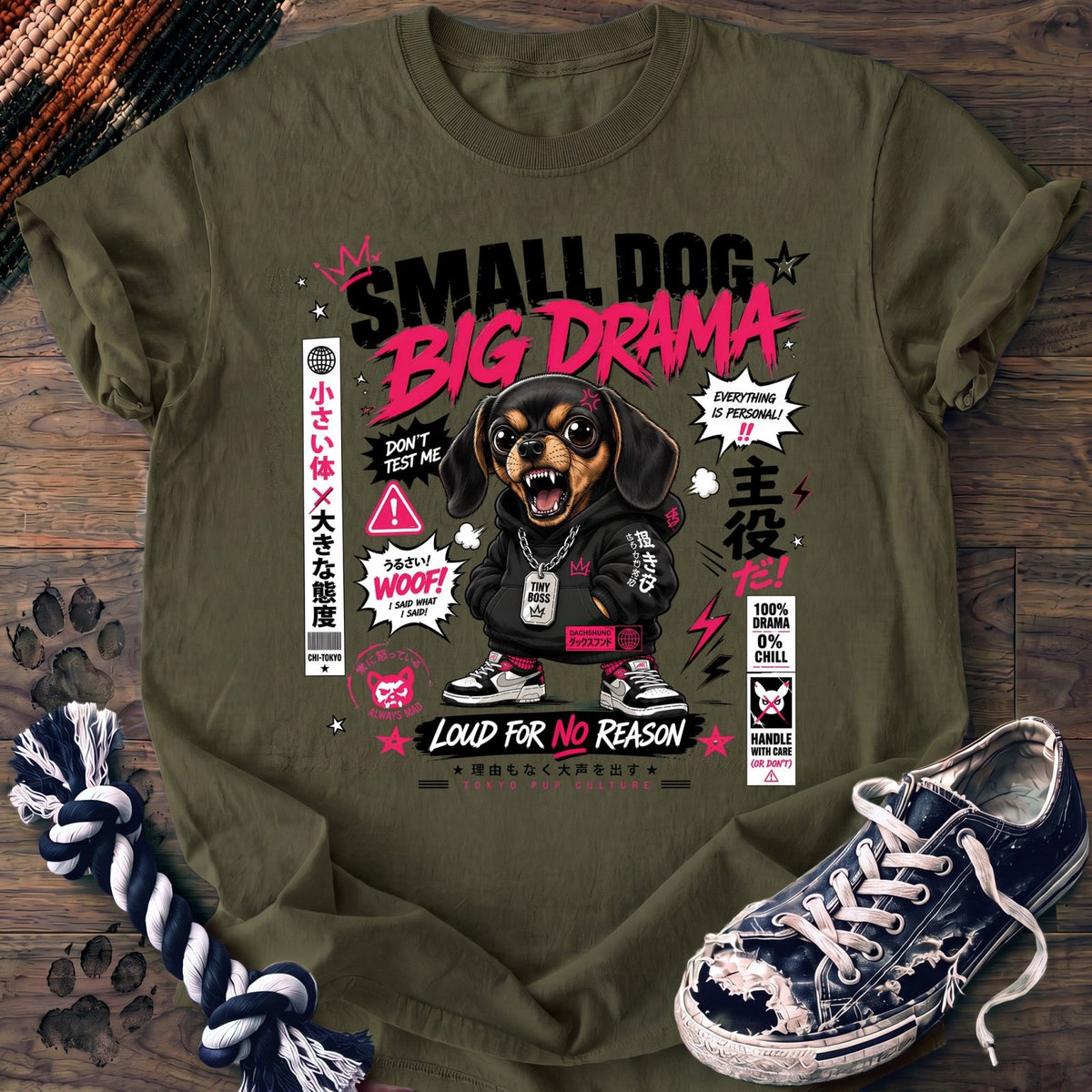 Small Dog Big Drama - Dachshund - PAWSSION CLUB