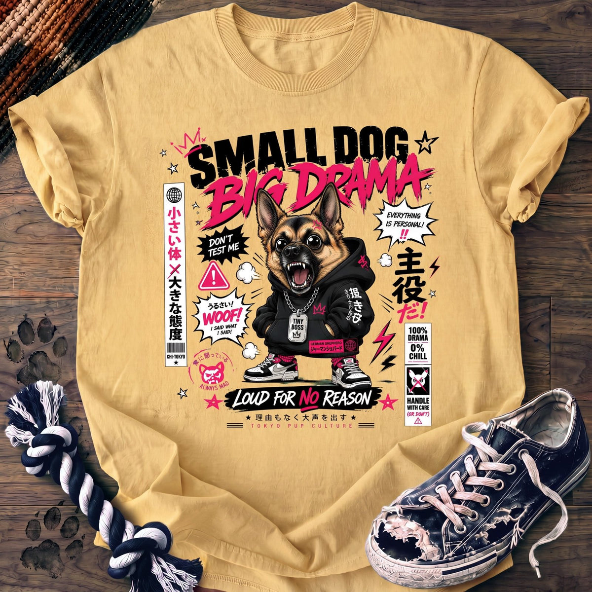 Small Dog Big Drama - German Shepherd - PAWSSION CLUB