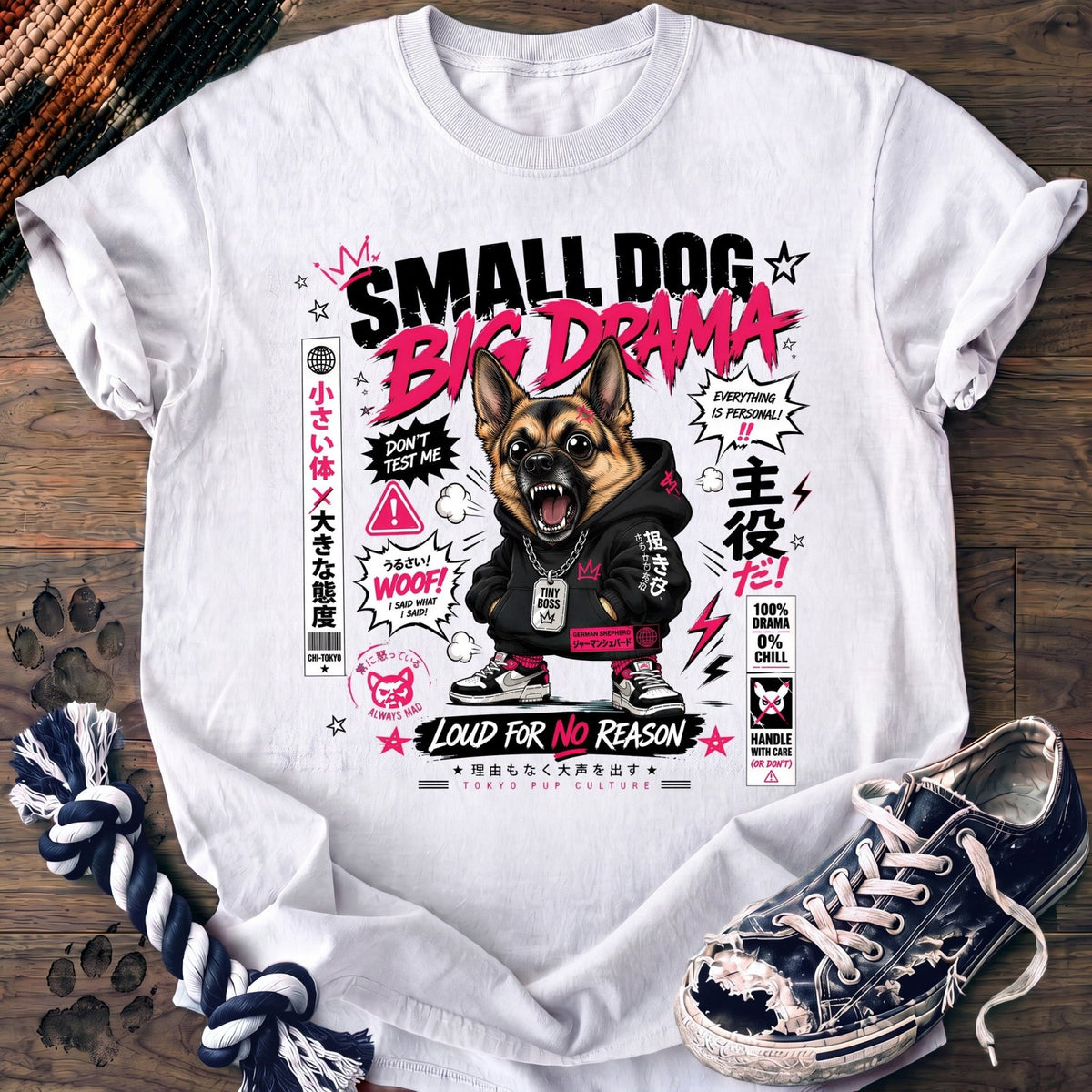 Small Dog Big Drama - German Shepherd - PAWSSION CLUB