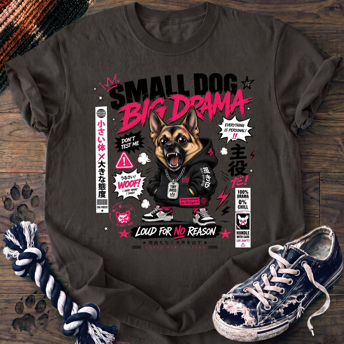Small Dog Big Drama - German Shepherd - PAWSSION CLUB