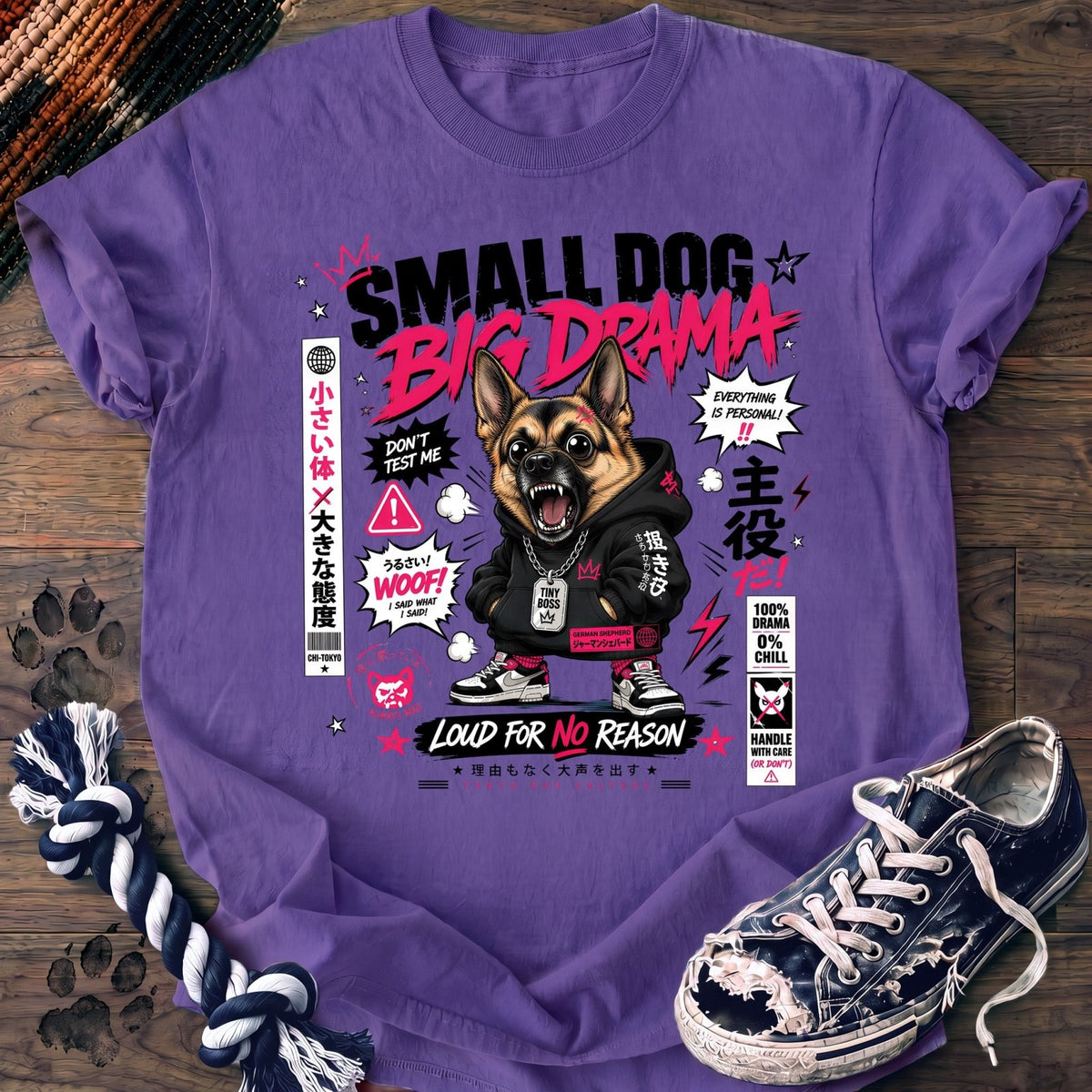 Small Dog Big Drama - German Shepherd - PAWSSION CLUB
