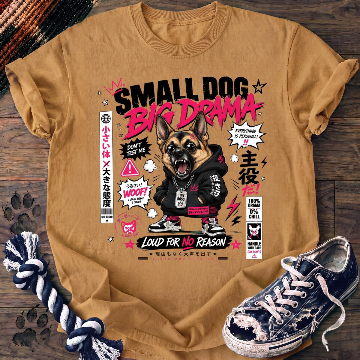 Small Dog Big Drama - German Shepherd - PAWSSION CLUB