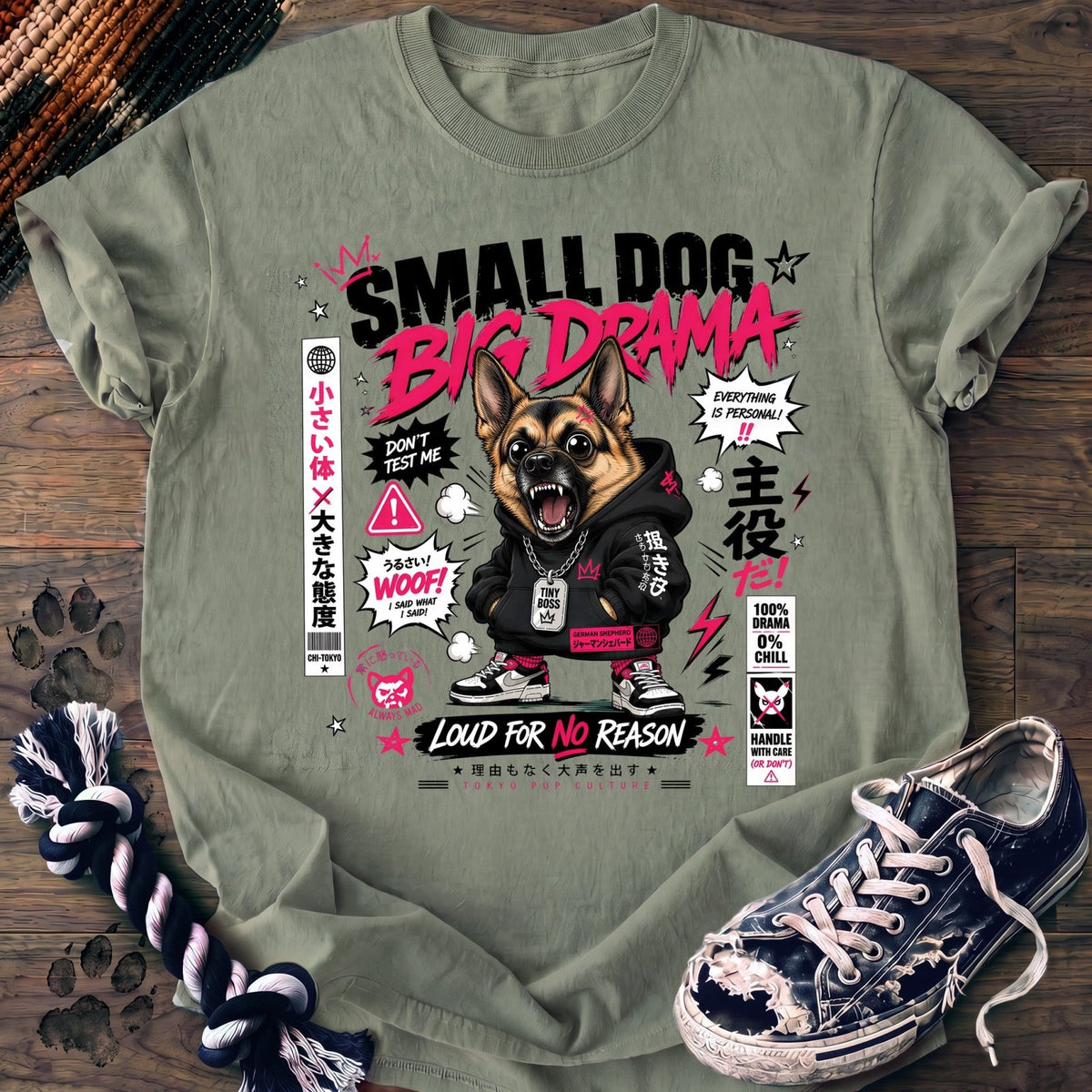 Small Dog Big Drama - German Shepherd - PAWSSION CLUB