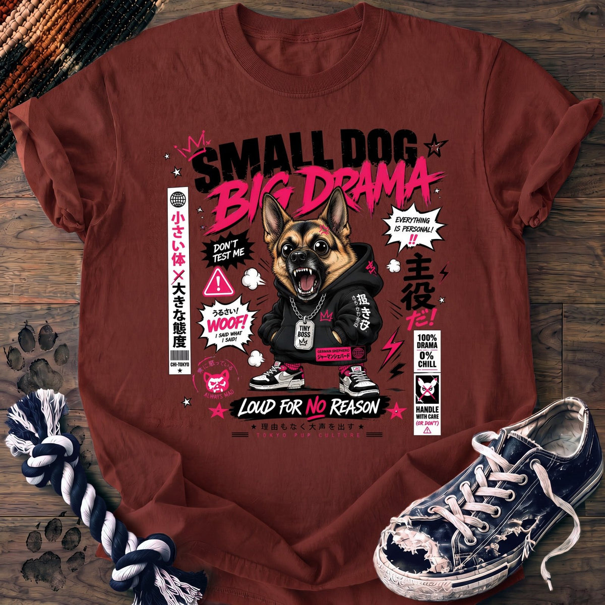 Small Dog Big Drama - German Shepherd - PAWSSION CLUB