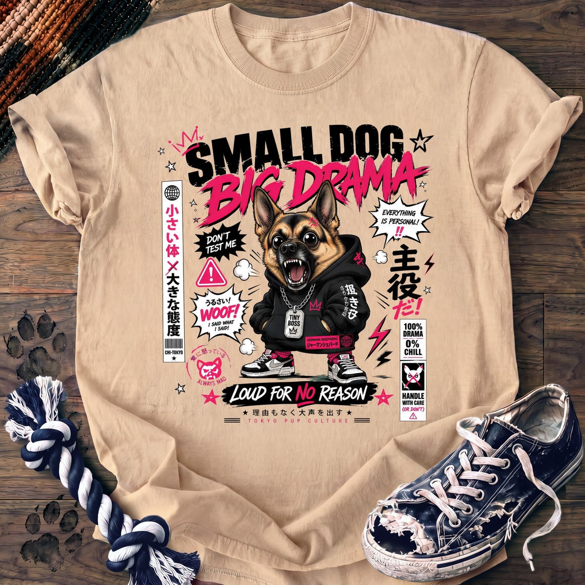 Small Dog Big Drama - German Shepherd - PAWSSION CLUB