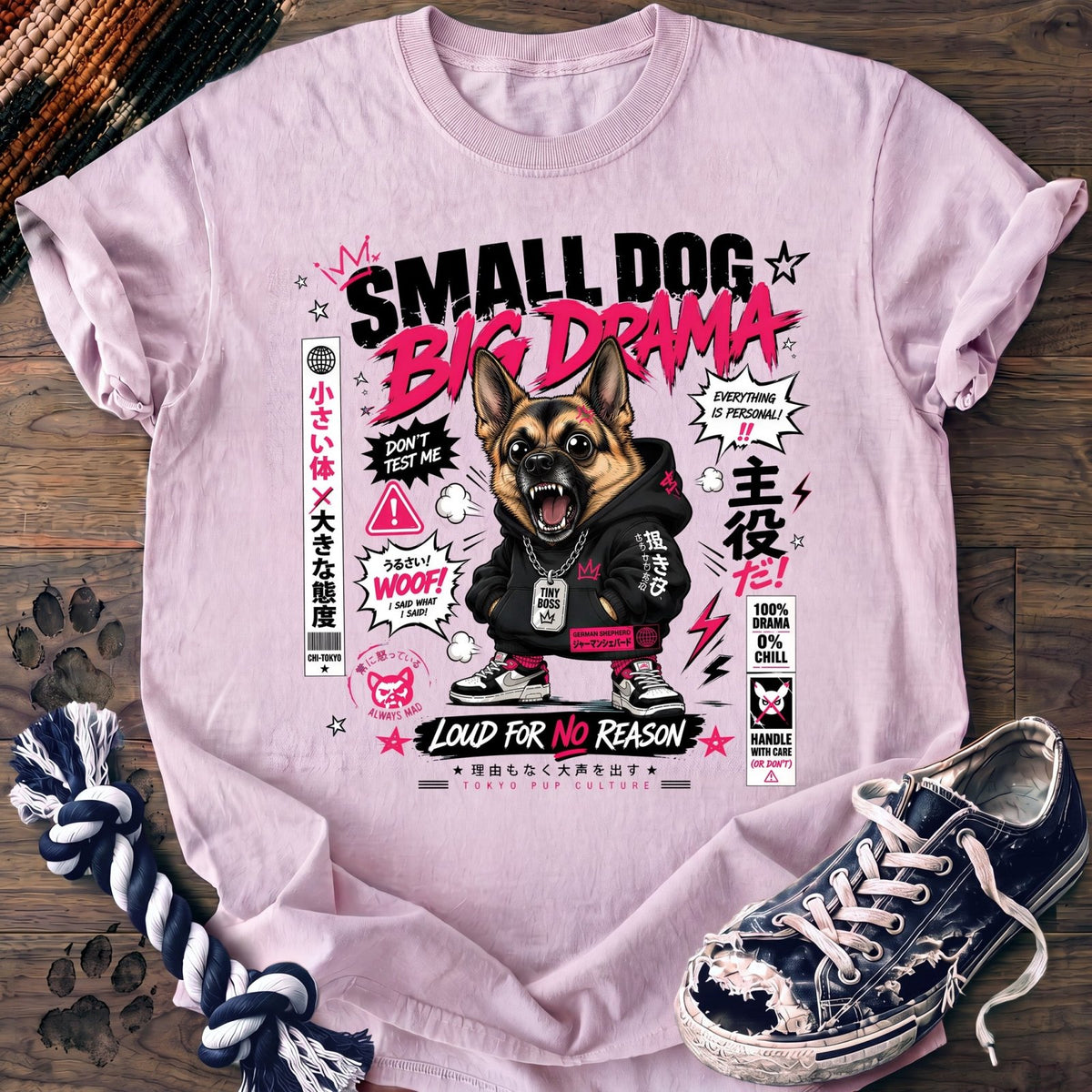 Small Dog Big Drama - German Shepherd - PAWSSION CLUB