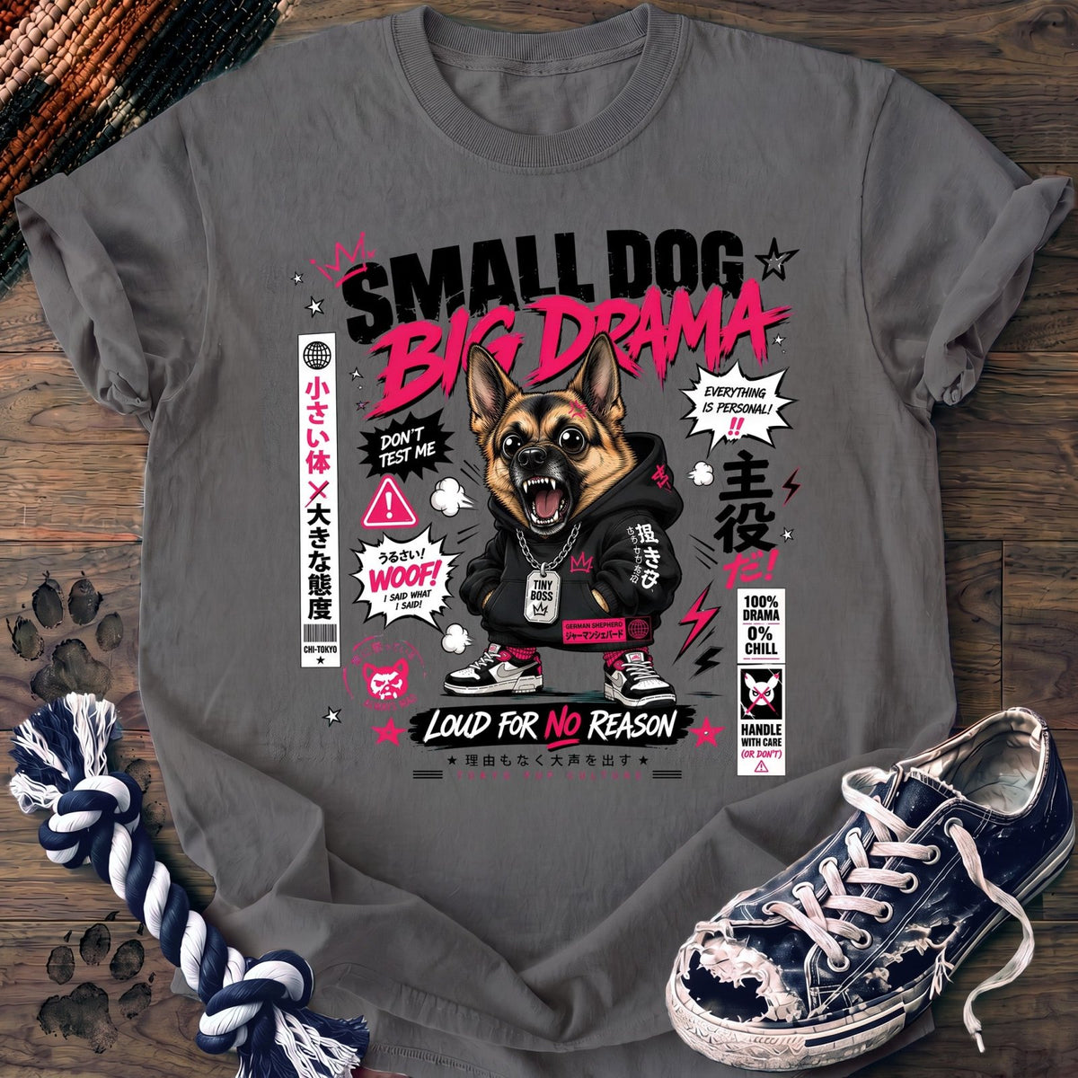Small Dog Big Drama - German Shepherd - PAWSSION CLUB