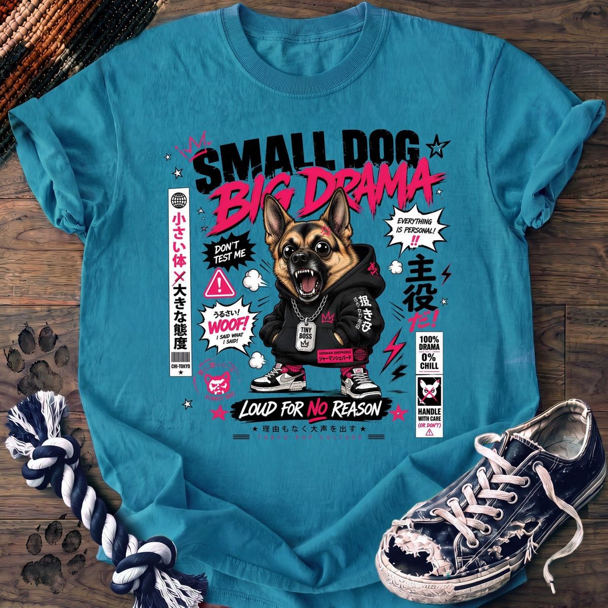 Small Dog Big Drama - German Shepherd - PAWSSION CLUB