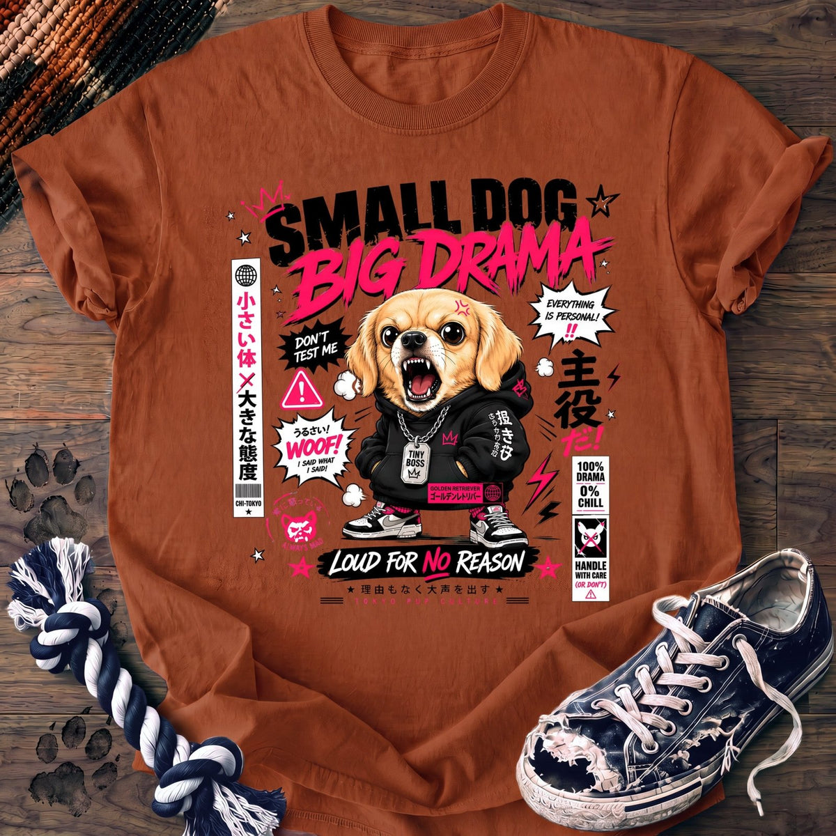 Small Dog Big Drama - Golden Retriever - PAWSSION CLUB