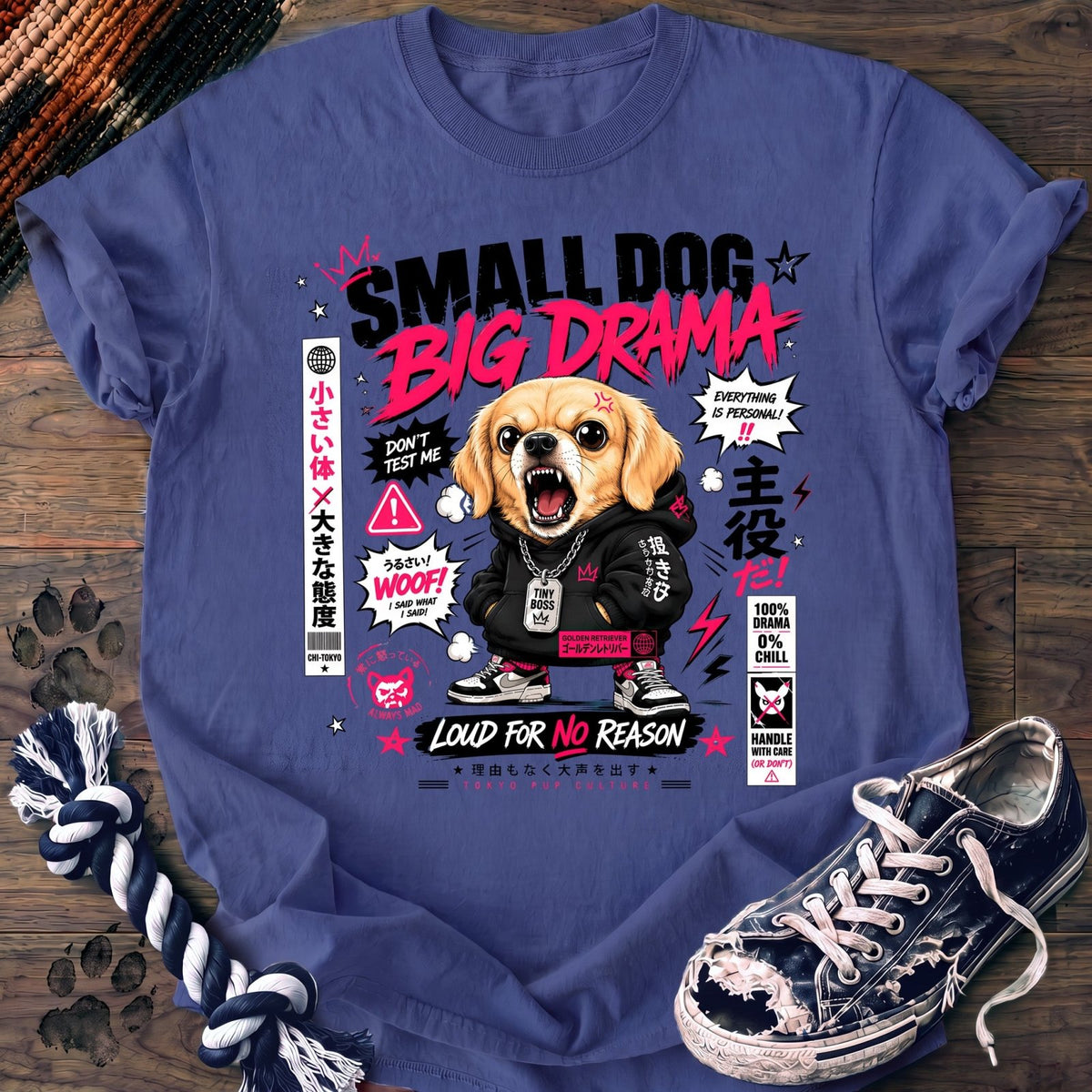 Small Dog Big Drama - Golden Retriever - PAWSSION CLUB