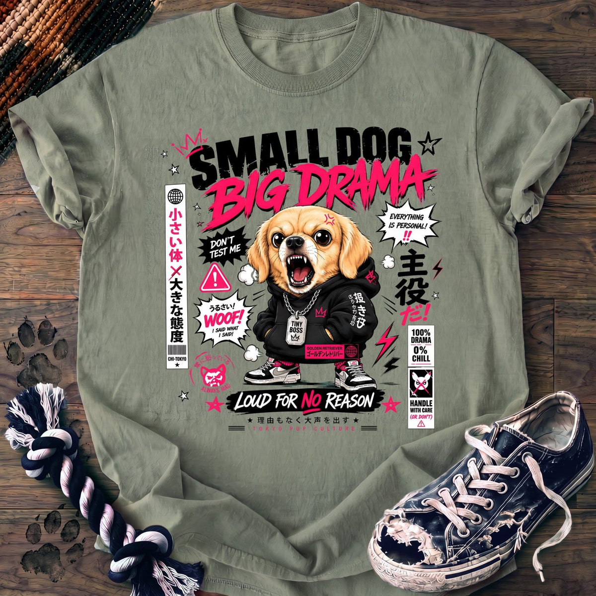Small Dog Big Drama - Golden Retriever - PAWSSION CLUB