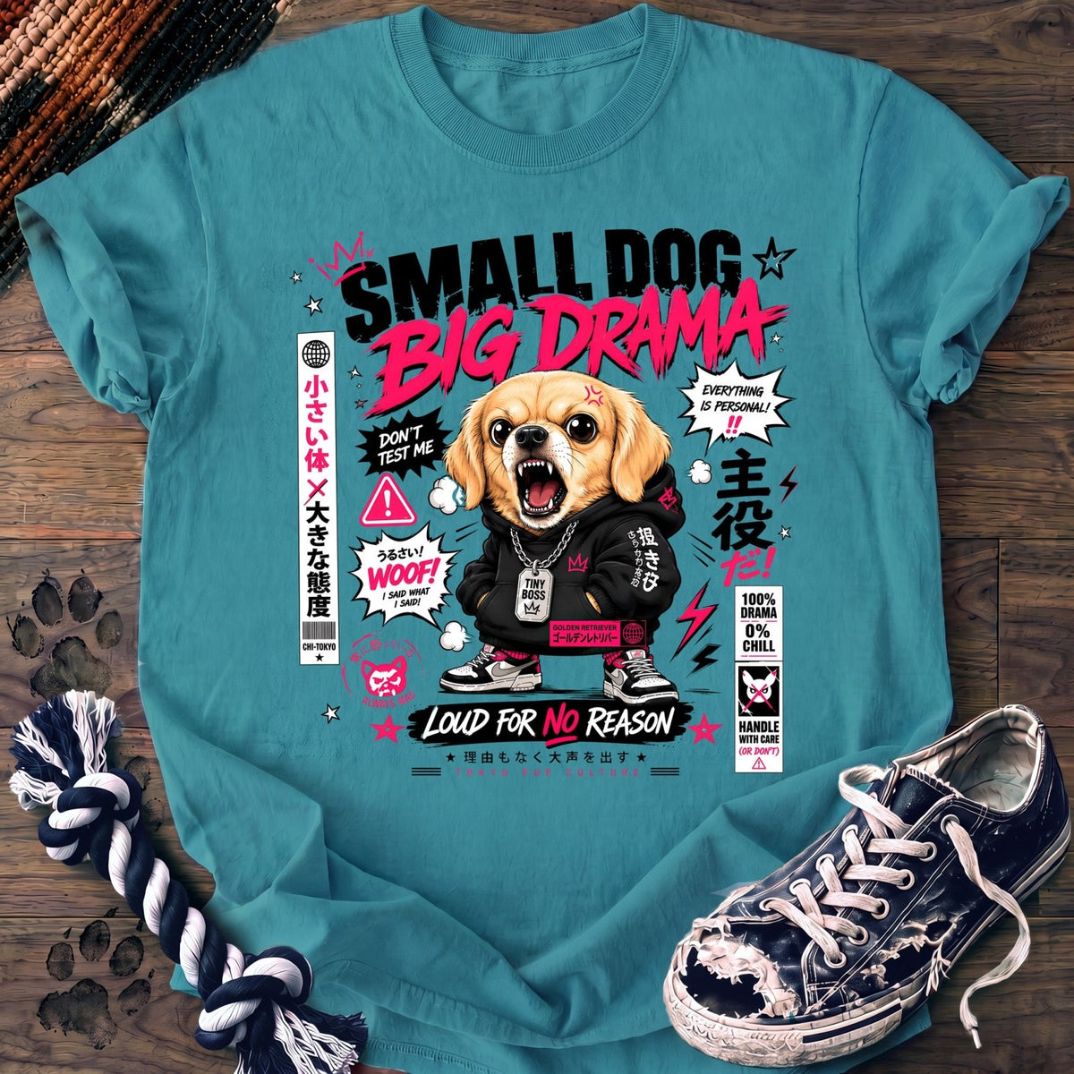 Small Dog Big Drama - Golden Retriever - PAWSSION CLUB