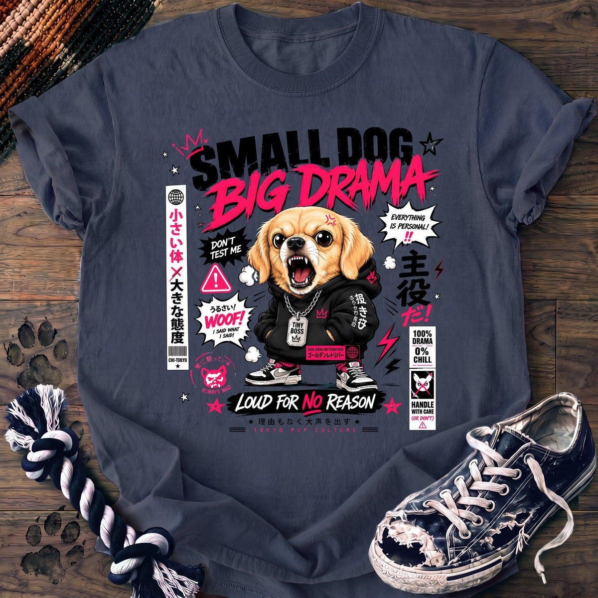 Small Dog Big Drama - Golden Retriever - PAWSSION CLUB