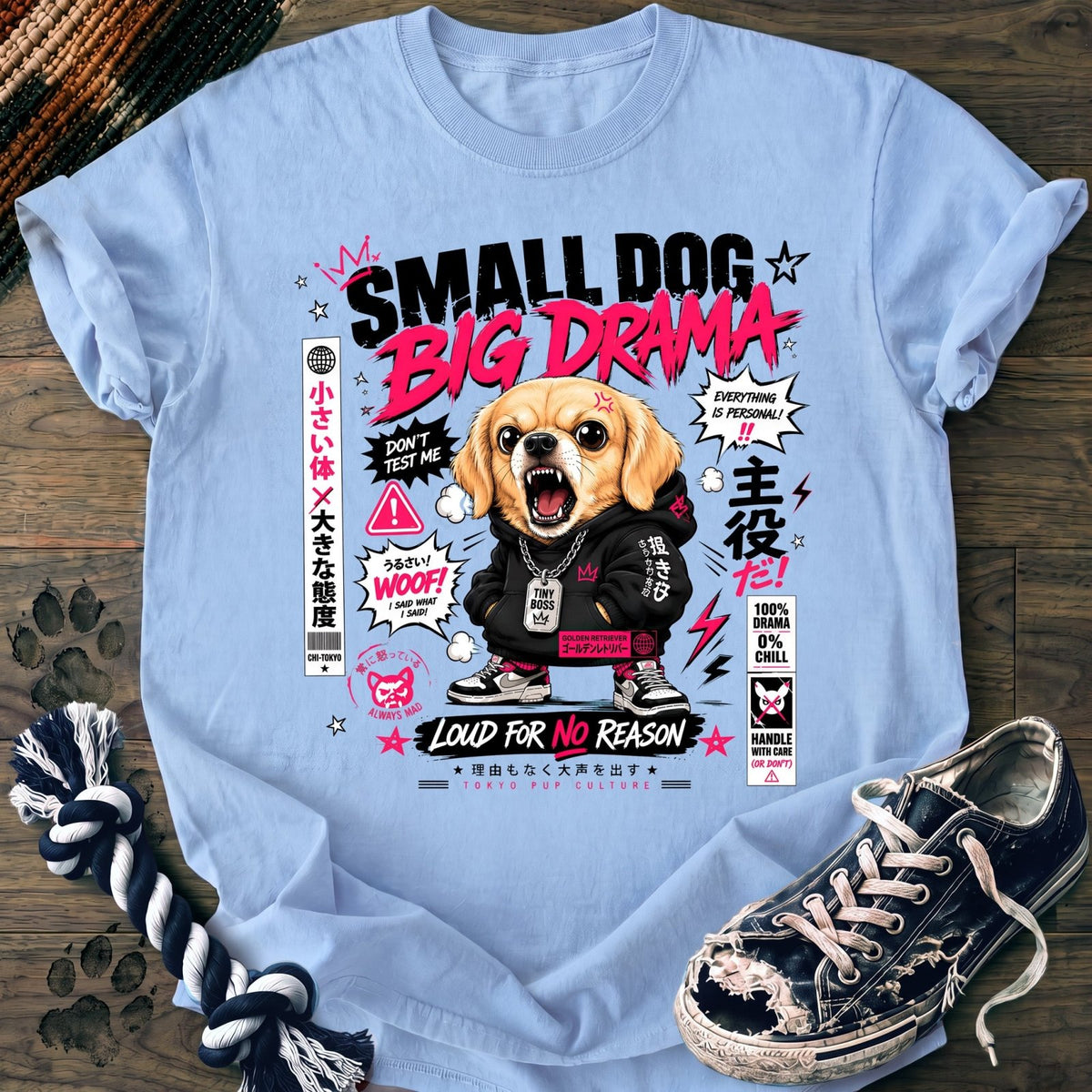 Small Dog Big Drama - Golden Retriever - PAWSSION CLUB