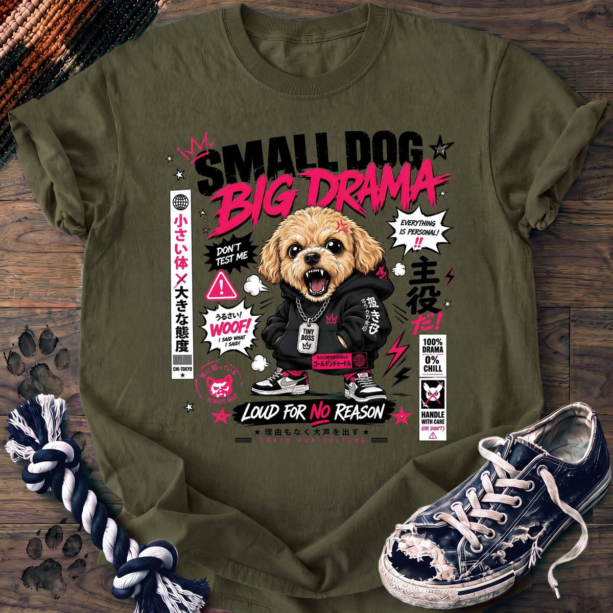 Small Dog Big Drama - Goldendoodle - PAWSSION CLUB