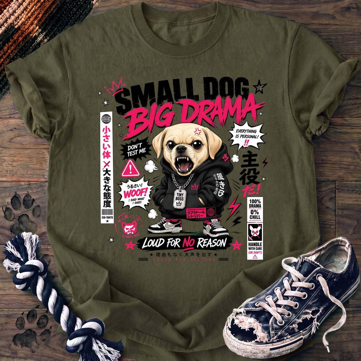 Small Dog Big Drama - Labrador Retriever - PAWSSION CLUB