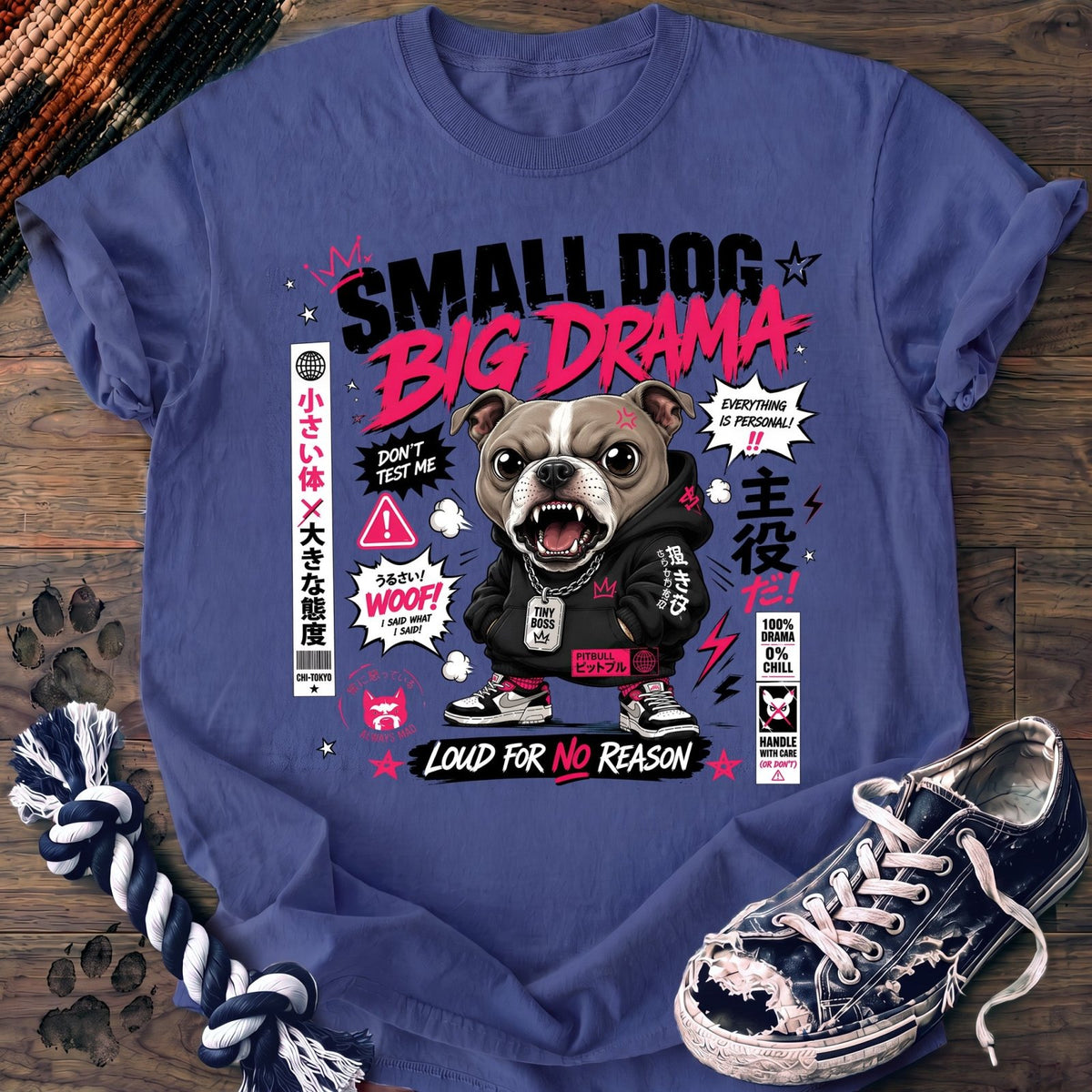 Small Dog Big Drama - Pitbull - PAWSSION CLUB
