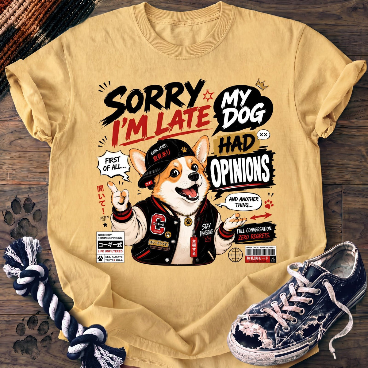 Sorry Im Late My Dog Had Opinions - Corgi - PAWSSION CLUB