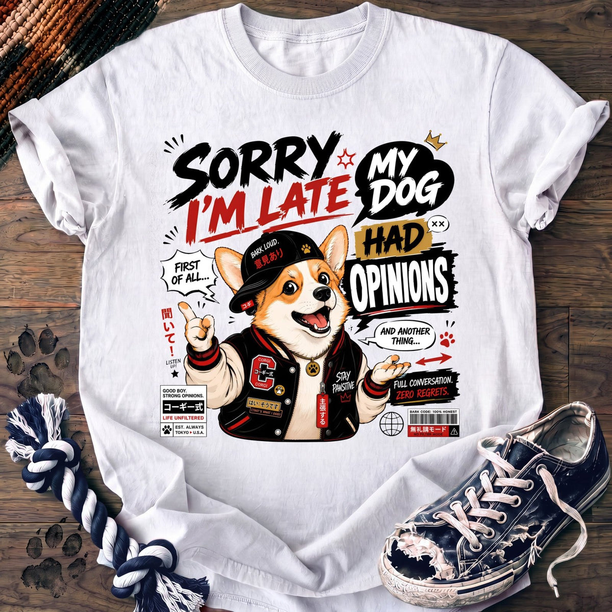 Sorry Im Late My Dog Had Opinions - Corgi - PAWSSION CLUB