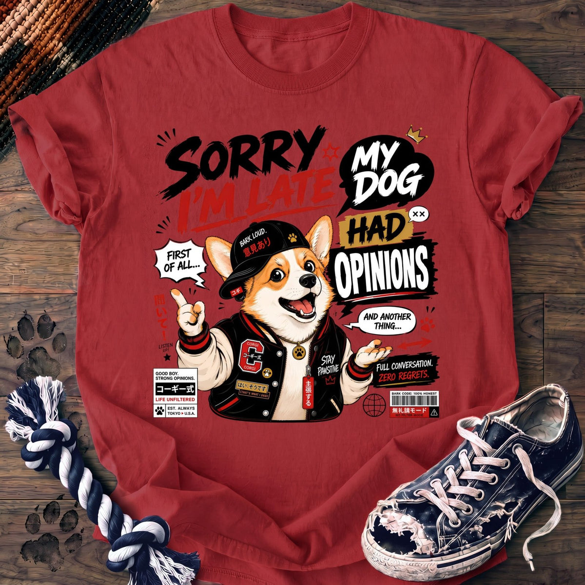 Sorry Im Late My Dog Had Opinions - Corgi - PAWSSION CLUB