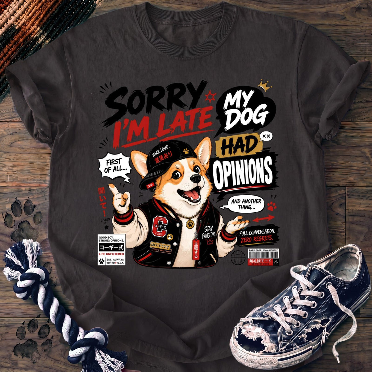 Sorry Im Late My Dog Had Opinions - Corgi - PAWSSION CLUB
