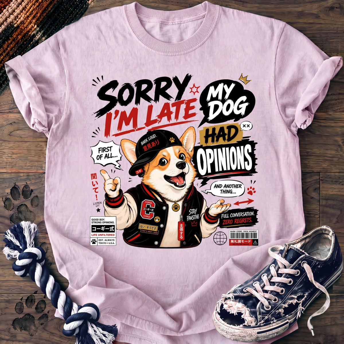 Sorry Im Late My Dog Had Opinions - Corgi - PAWSSION CLUB