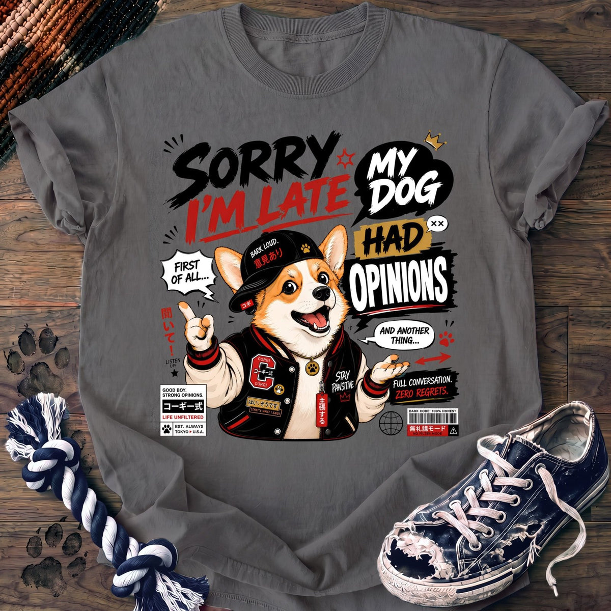 Sorry Im Late My Dog Had Opinions - Corgi - PAWSSION CLUB