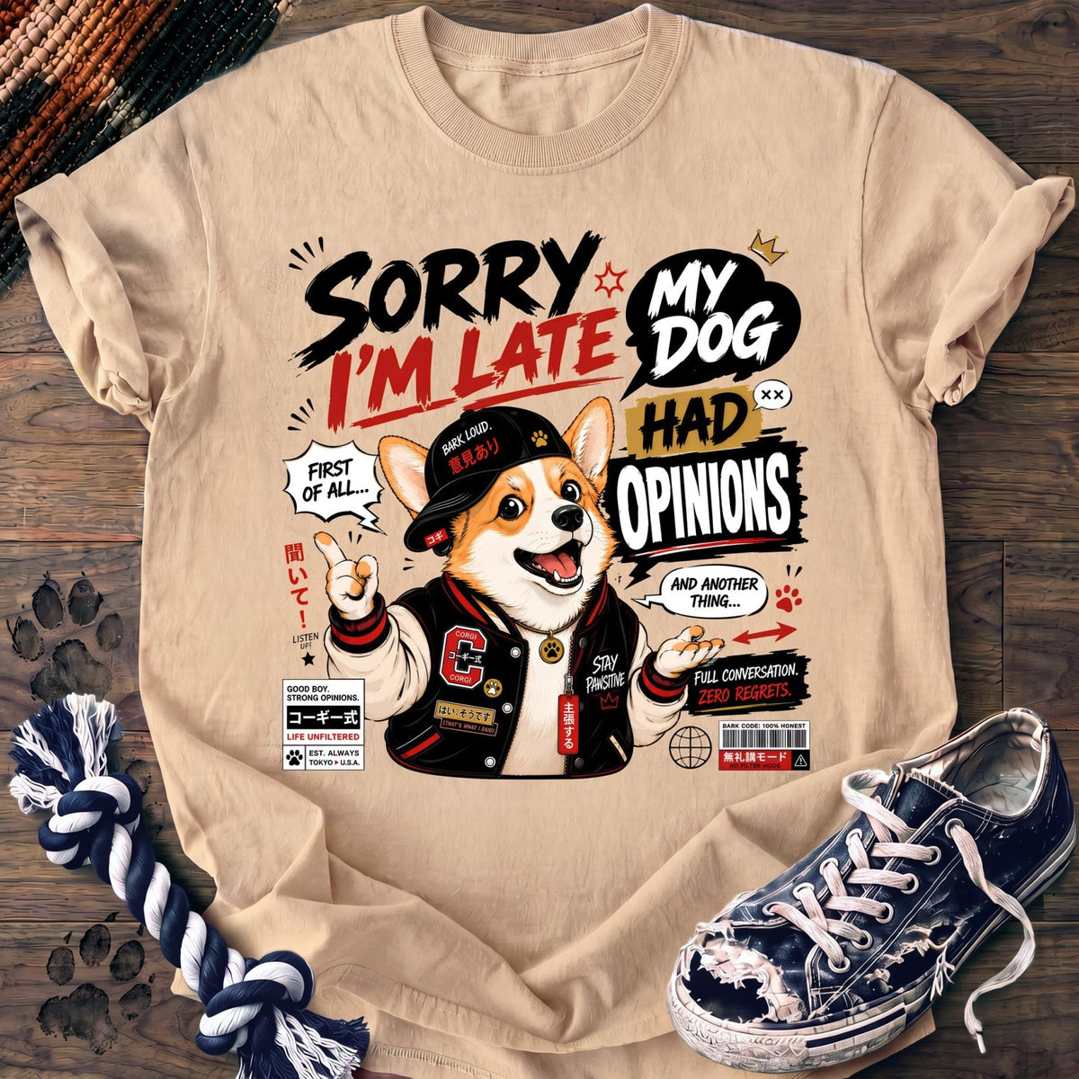 Sorry Im Late My Dog Had Opinions - Corgi - PAWSSION CLUB