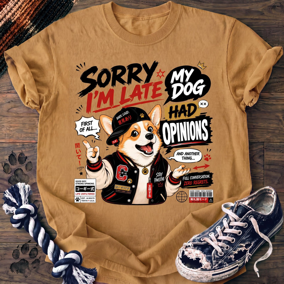 Sorry Im Late My Dog Had Opinions - Corgi - PAWSSION CLUB