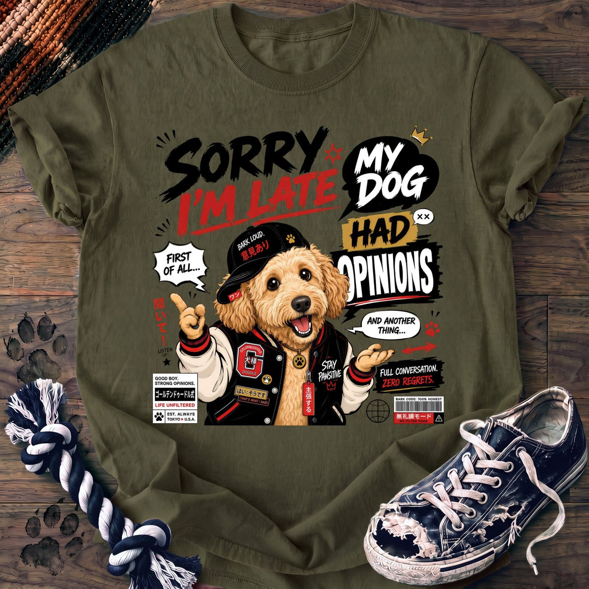 Sorry Im Late My Dog Had Opinions - Goldendoodle - PAWSSION CLUB