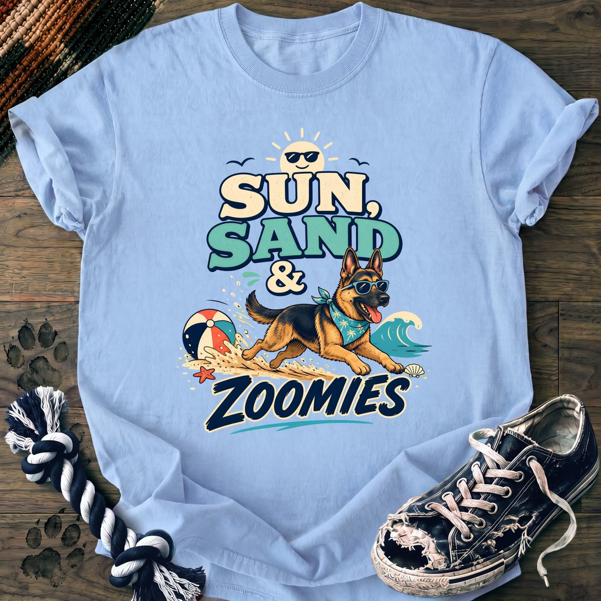 Sun Sand & Zoomies - German Shepherd - PAWSSION CLUB