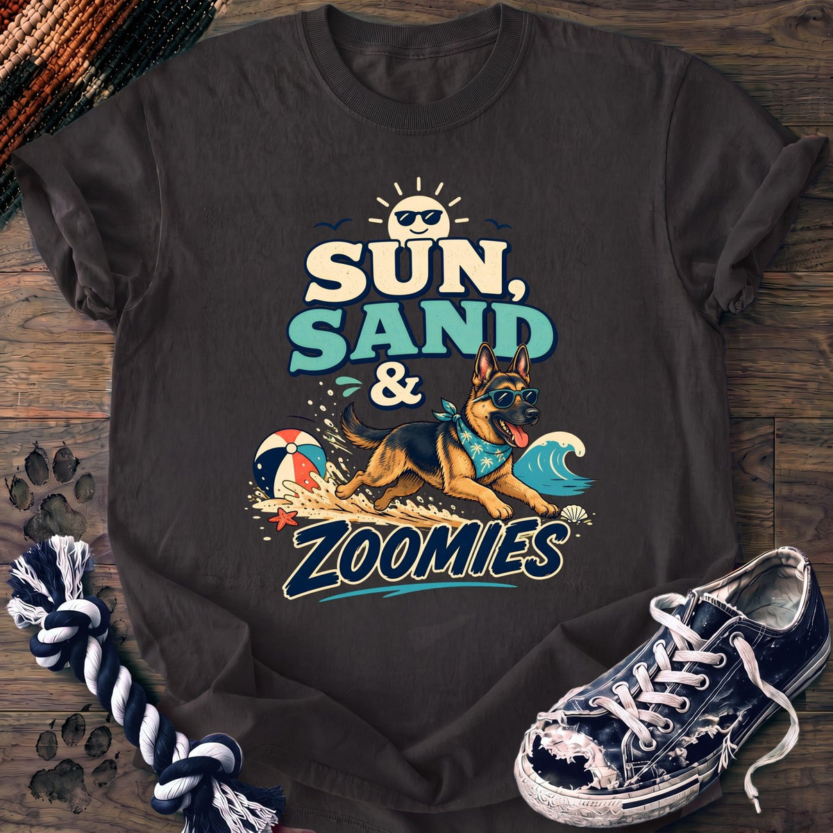 Sun Sand & Zoomies - German Shepherd - PAWSSION CLUB