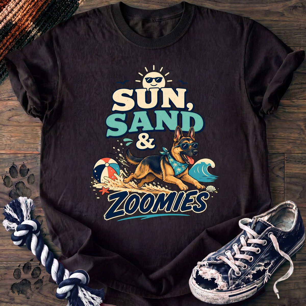 Sun Sand & Zoomies - German Shepherd - PAWSSION CLUB