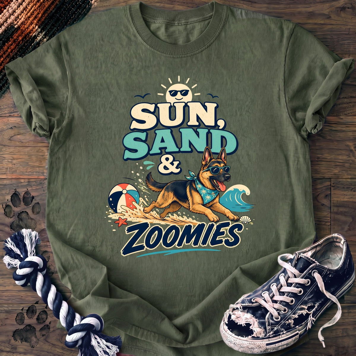 Sun Sand & Zoomies - German Shepherd - PAWSSION CLUB