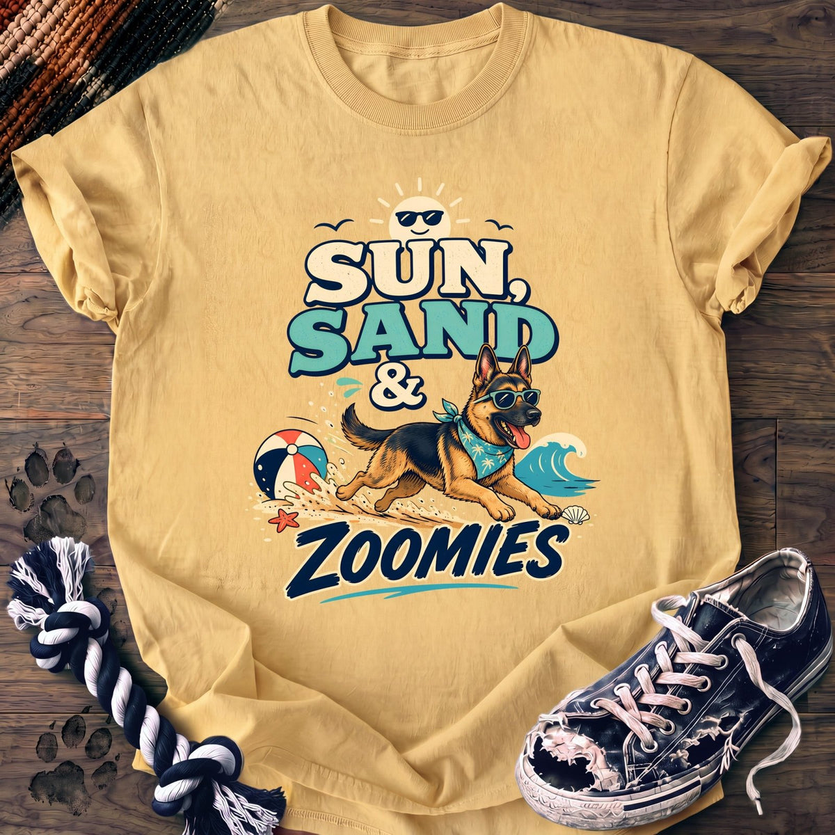 Sun Sand & Zoomies - German Shepherd - PAWSSION CLUB