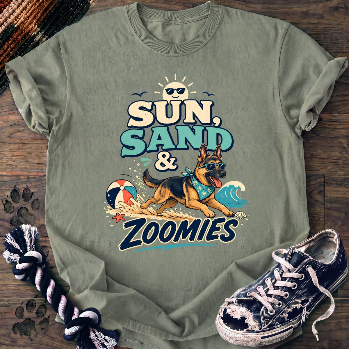 Sun Sand & Zoomies - German Shepherd - PAWSSION CLUB