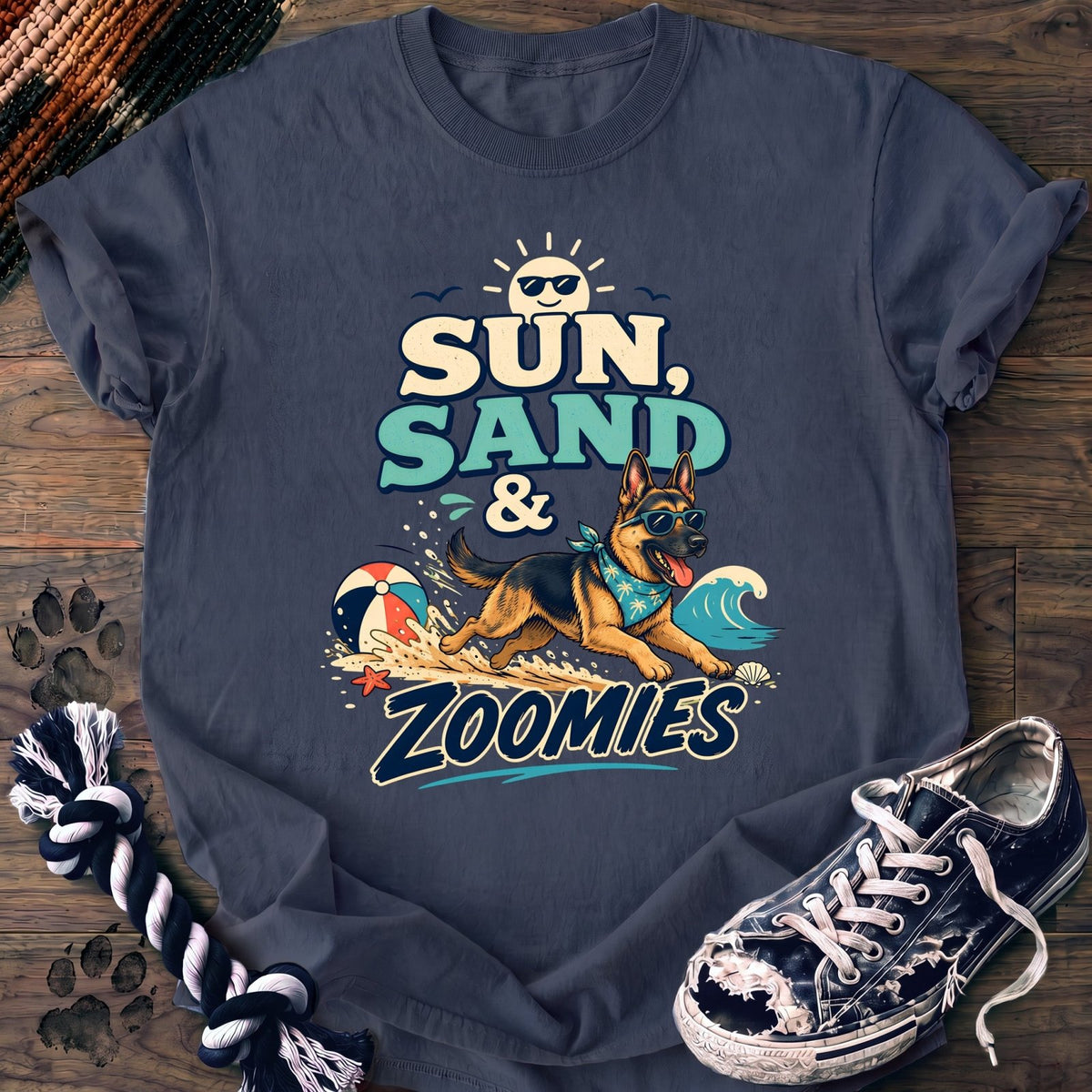 Sun Sand & Zoomies - German Shepherd - PAWSSION CLUB