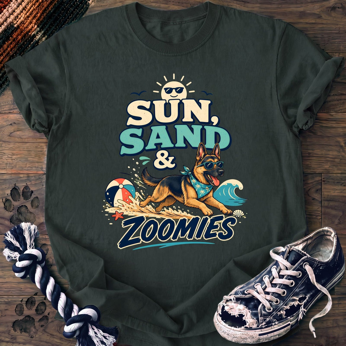 Sun Sand & Zoomies - German Shepherd - PAWSSION CLUB