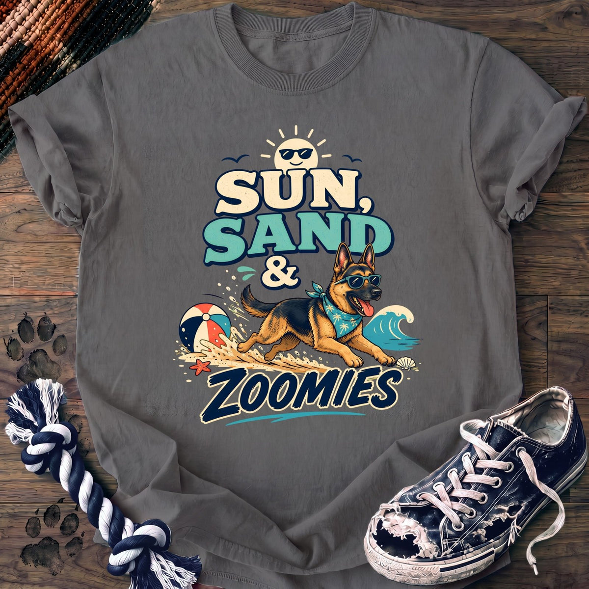 Sun Sand & Zoomies - German Shepherd - PAWSSION CLUB