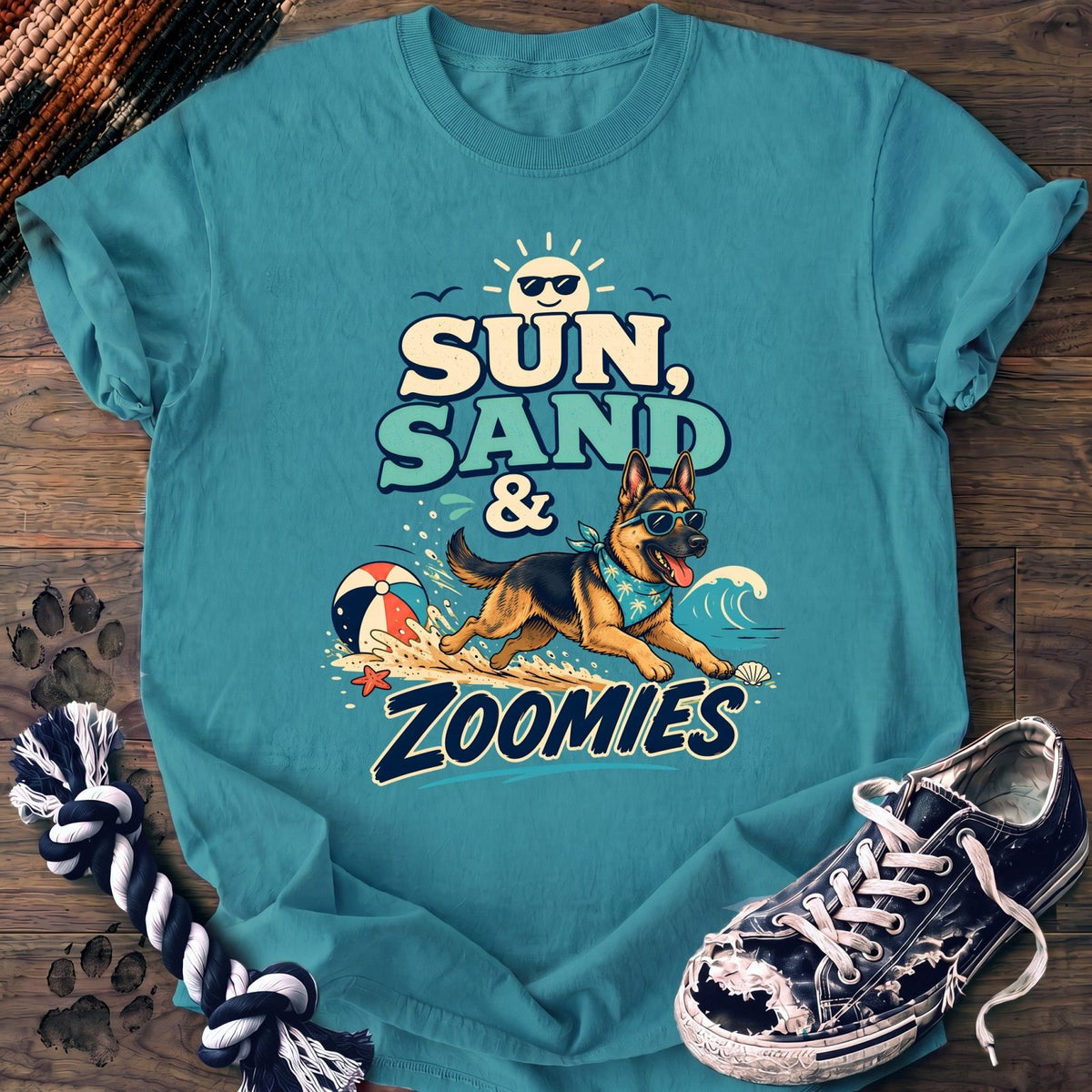 Sun Sand & Zoomies - German Shepherd - PAWSSION CLUB