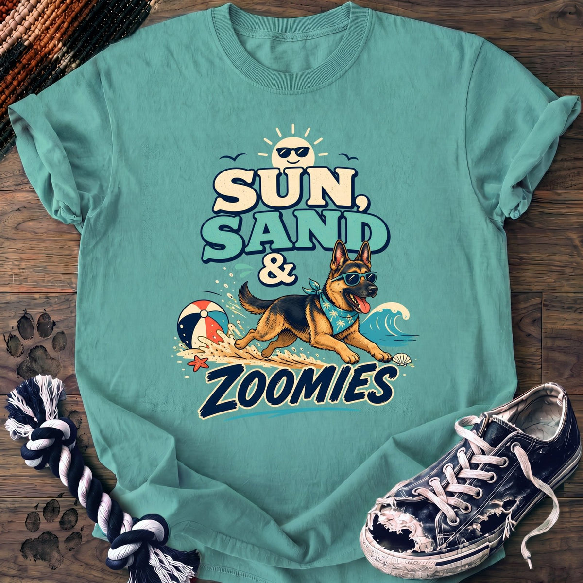 Sun Sand & Zoomies - German Shepherd - PAWSSION CLUB