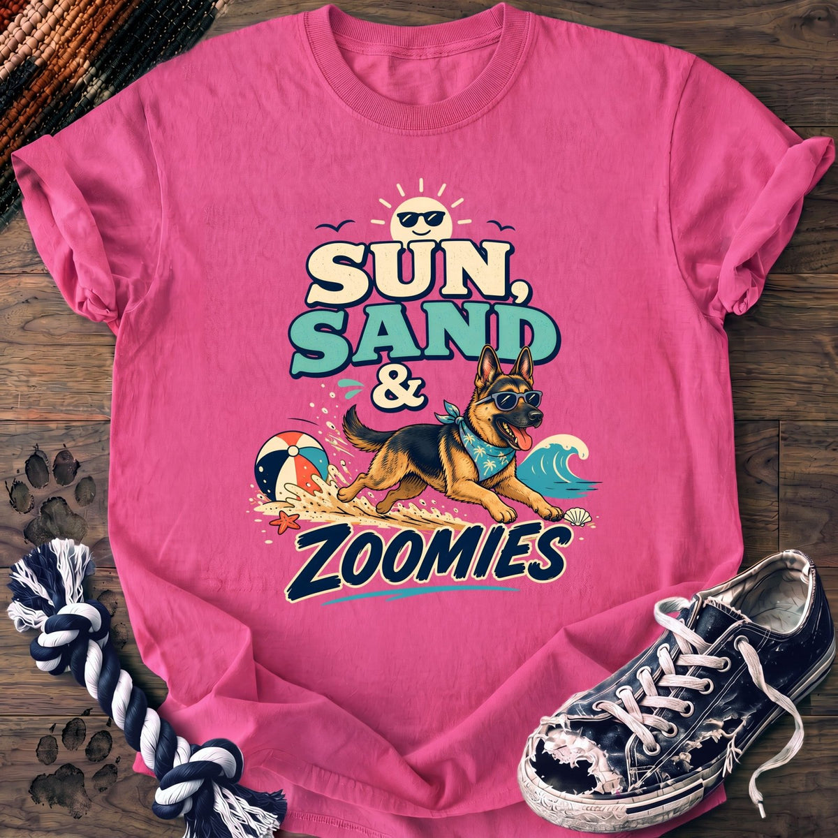 Sun Sand & Zoomies - German Shepherd - PAWSSION CLUB