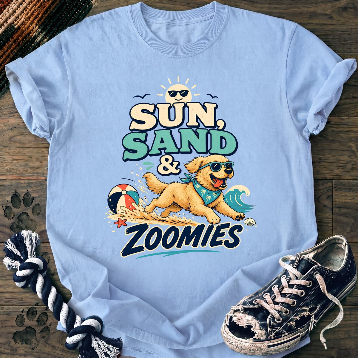 Sun Sand & Zoomies - Golden Retriever - PAWSSION CLUB